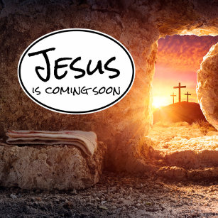 Jesus Is Coming Soon Custom-Cut Vinyl Sticker