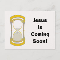 Jesus Is Coming Soon Gold Hourglass