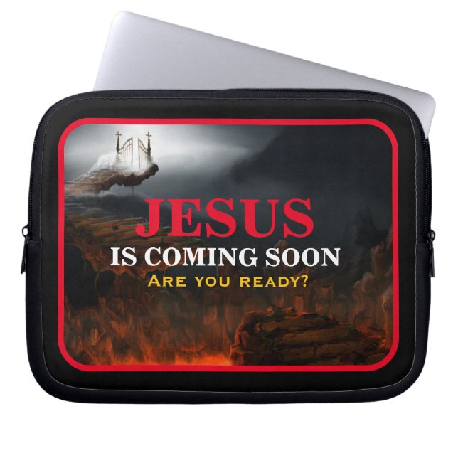JESUS IS COMING SOON LAPTOP SLEEVE (Front)