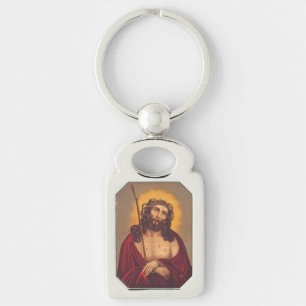 Jesus is crowned with a crown of thorns key ring