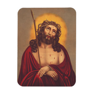 Jesus is crowned with a crown of thorns magnet