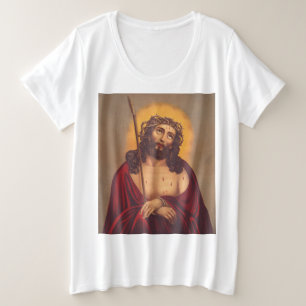 Jesus is crowned with a crown of thorns plus size T-Shirt