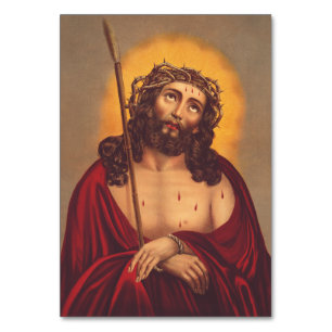 Jesus is crowned with a crown of thorns table number