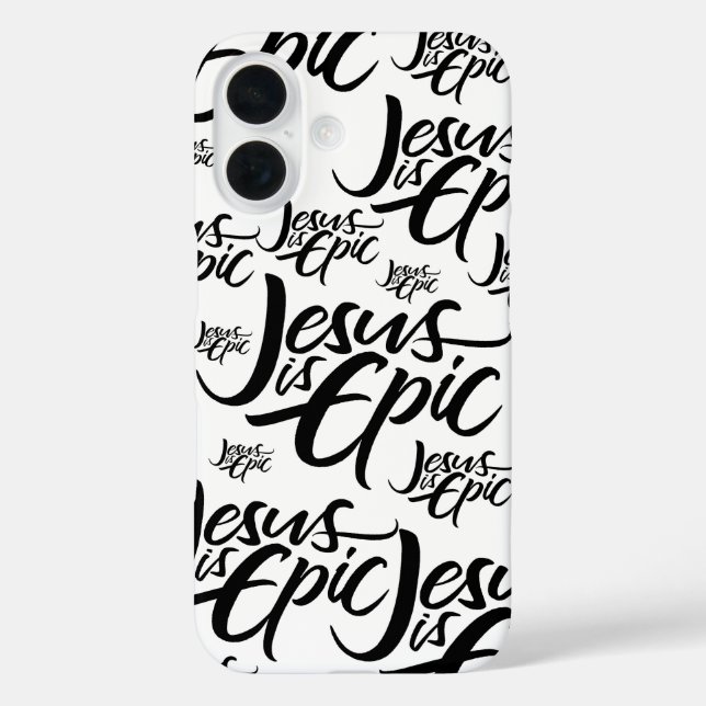 Jesus is EPIC - Lettering Christian Calligraphy    Case-Mate iPhone Case (Back)