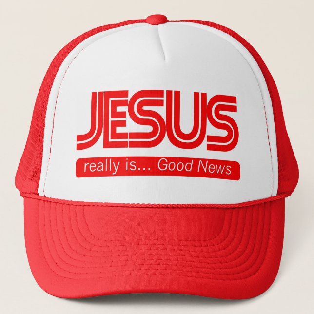 Jesus Is Good News Trucker Hat (Front)