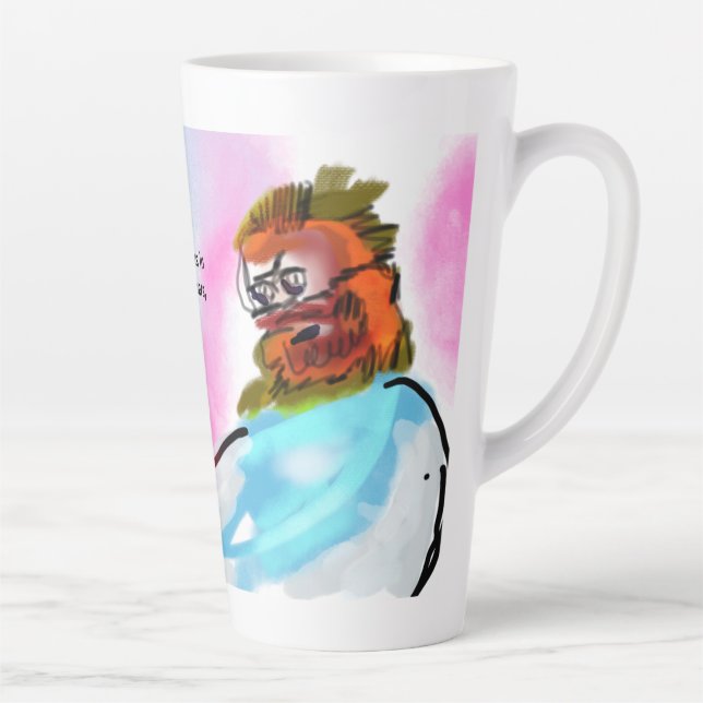 Jesus is here  latte mug (Right)