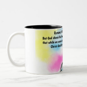Jesus is here  Two-Tone coffee mug