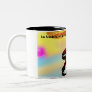 Jesus is here Two-Tone coffee mug