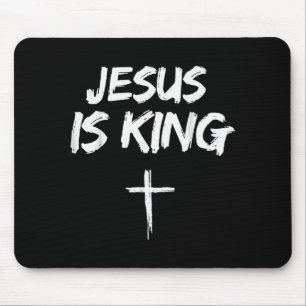 Jesus Is King Bible Verse John 14_6 Christian God Mouse Pad