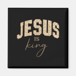 Jesus.is King Bible Verse John 14_6 Christian Reli Magnet