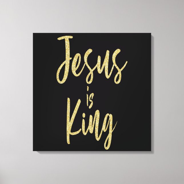 Jesus is King Canvas Print (Front)
