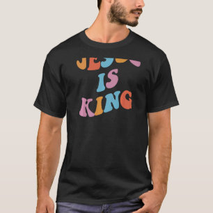 Jesus Is King Christian Aesthetic On Back T-Shirt