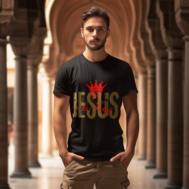 Jesus is King Christian Bible Spiritual For Men T-Shirt (Creator Uploaded)