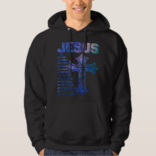 Jesus Is King Christian Groovy Hippie Trendy Chris Hoodie