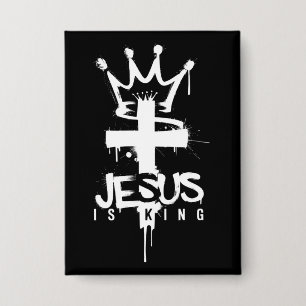 Jesus is King Christian Religious Faith Cross