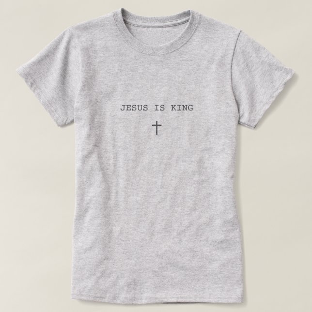 Jesus is King Christian  Tri-Blend Shirt (Design Front)