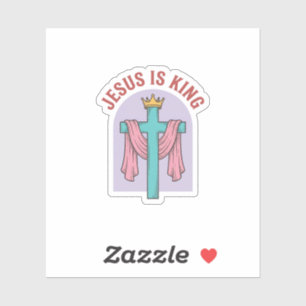 Jesus Is King Cross Crown Vintage Christian T-Shir