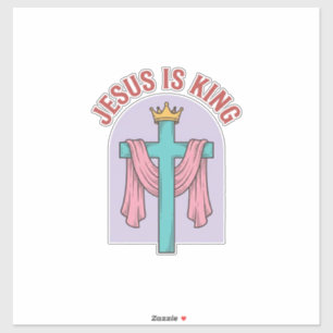 Jesus Is King Cross Crown Vintage Christian T-Shir