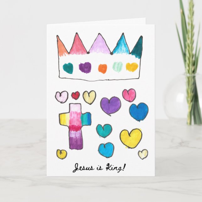 Jesus Is King Holiday Card (Front)