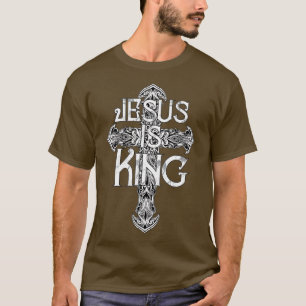 Jesus is King Holy Scripture Christ Cristo Rey T-Shirt
