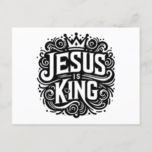 Jesus is King Postcard