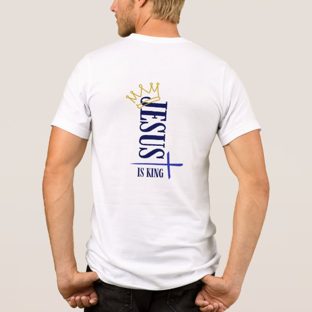 Jesus Is King Tri-Blend Shirt (Back)