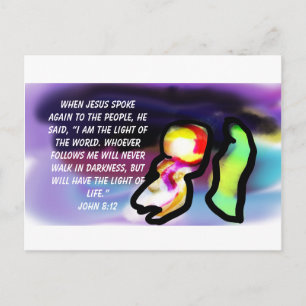 jesus is light postcard