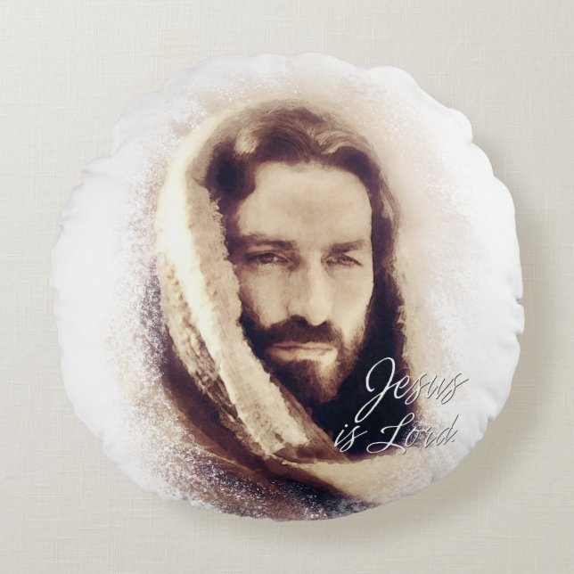 Jesus is Lord AA Round Pillows (Front)