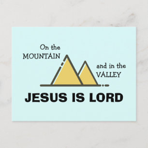 JESUS IS LORD Christian Encouragement Postcard