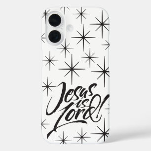 Jesus is Lord - Christmas Christian Stars    iPhone 16 Case