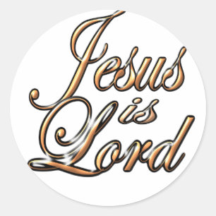 Jesus is Lord Classic Round Sticker