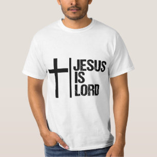 Jesus is Lord Cross Faith Christian Bible God holy T-Shirt