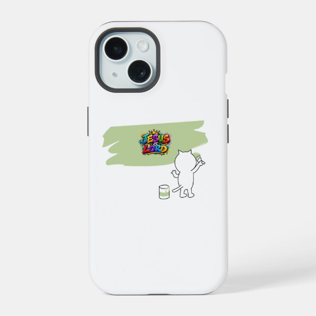 Jesus is Lord iPhone 15 Case (Back)
