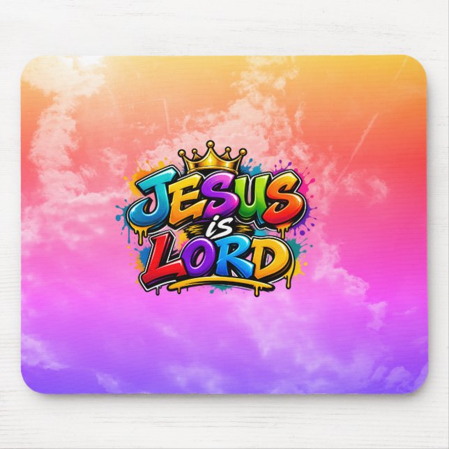 Jesus is Lord Mouse Pad (Front)