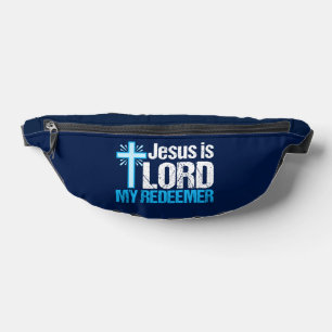 Jesus is Lord My Redeemer Christian Cross Church Bum Bags