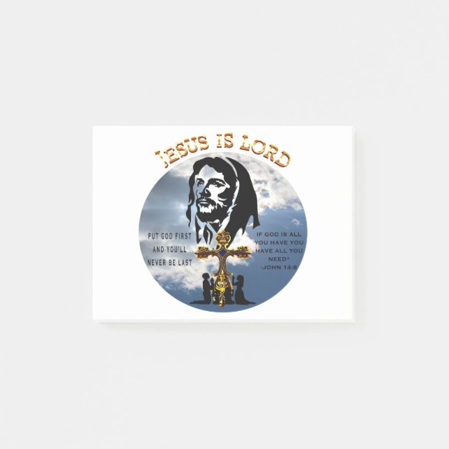 Jesus Is Lord Post-it Notes (Front)