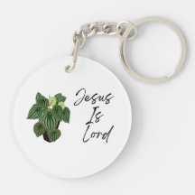 Jesus is Lord Round Acrylic Keychain,