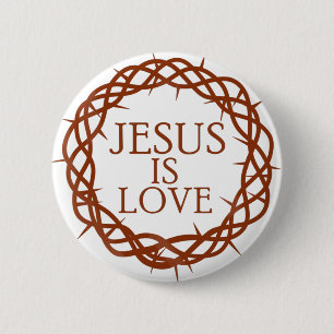 Jesus is Love 6 Cm Round Badge