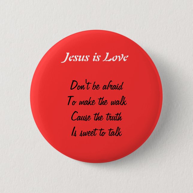 Jesus is love buttons (Front)