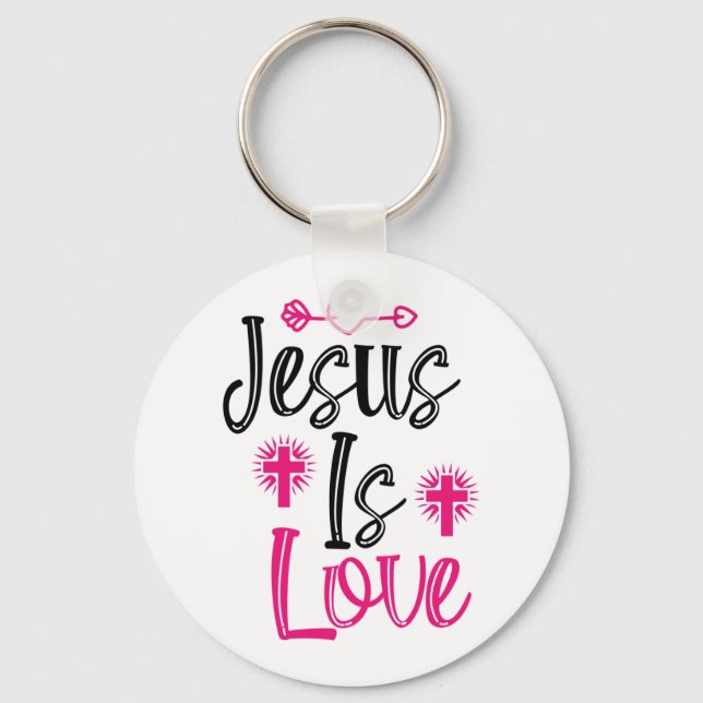 Jesus Is Love Key Ring (Front)