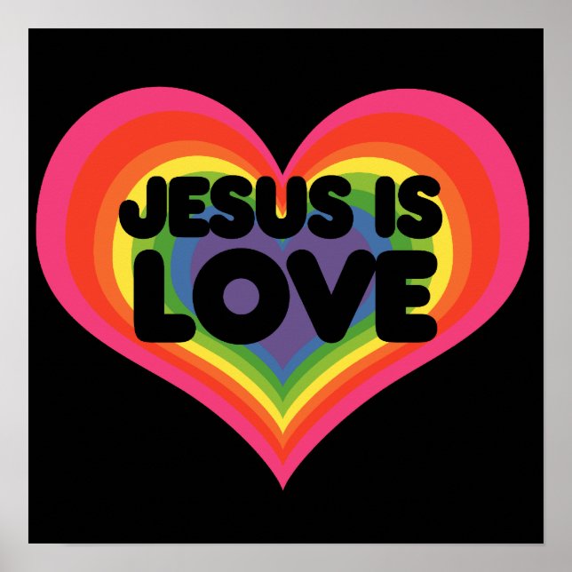 Jesus is Love Poster (Front)