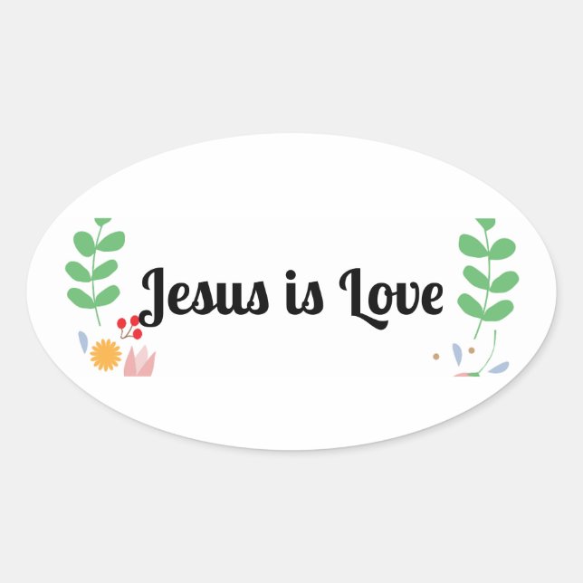 Jesus is Love Sticker (Front)