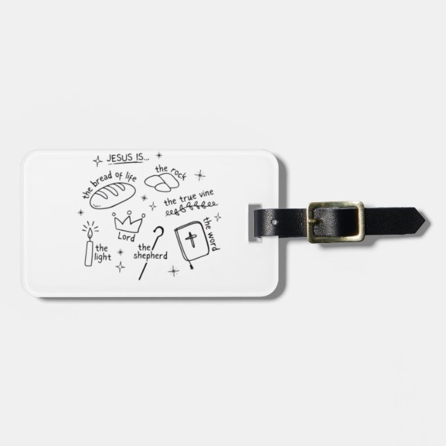 Jesus Is… Luggage Tag (Front Horizontal)
