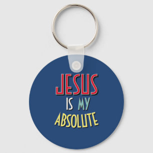 JESUS Is My Absolute Christian Faith Quote Key Ring