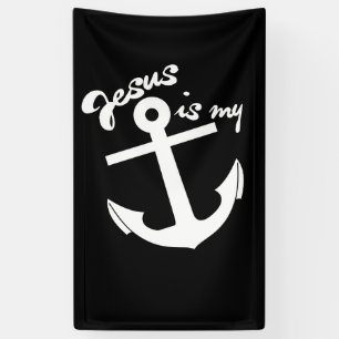 Jesus is my anchor banner