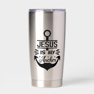 Jesus Is My Anchor Bible Verse Insulated Tumbler
