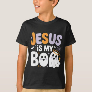 Jesus Is My Boo Cute Christian Halloween Ghost Fun T-Shirt