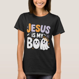 Jesus Is My Boo Cute Christian Halloween Ghost Fun T-Shirt