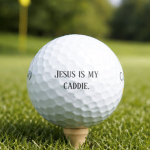 'Jesus Is My Caddie' Christian Golfers Uplifting  Golf Balls