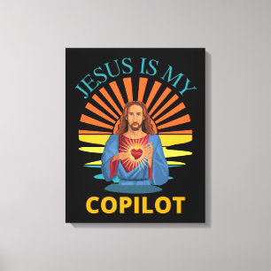 JESUS IS MY COPILOT CANVAS PRINT